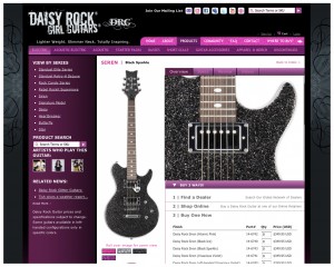 Daisy Rock Girl Guitars - Guitar Detail - 5D Spectrum