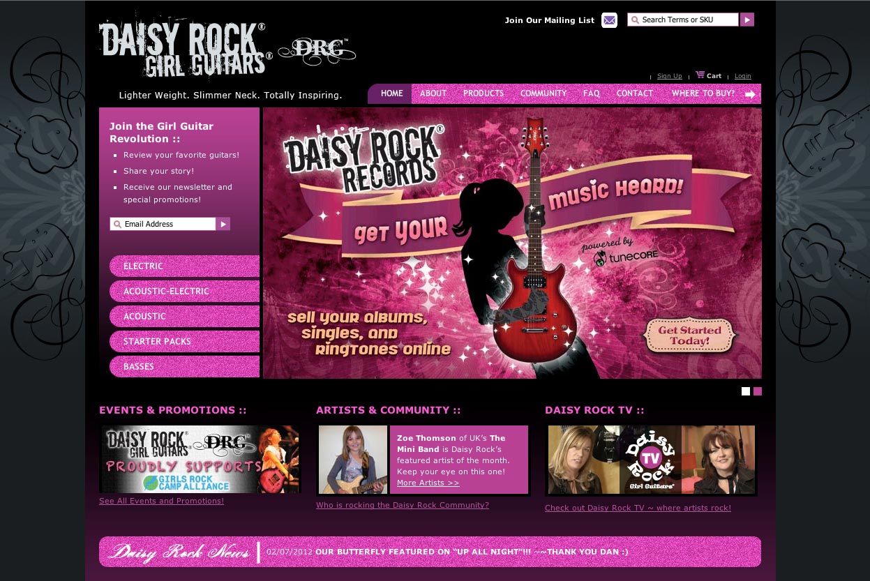 Rock Website
