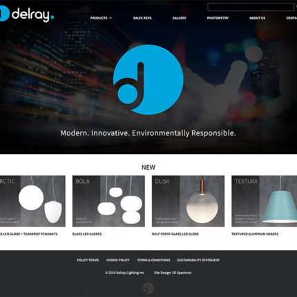 Delray LIghting - Website Home Page