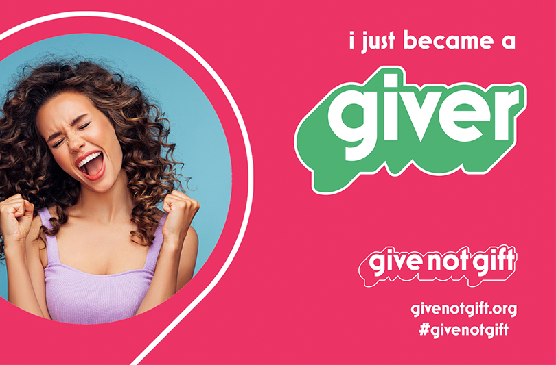 give not gift logo