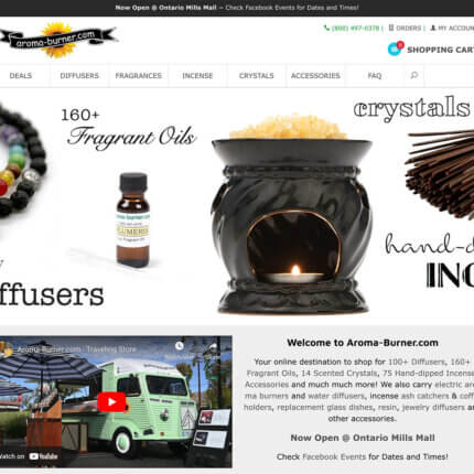 aroma burner home page