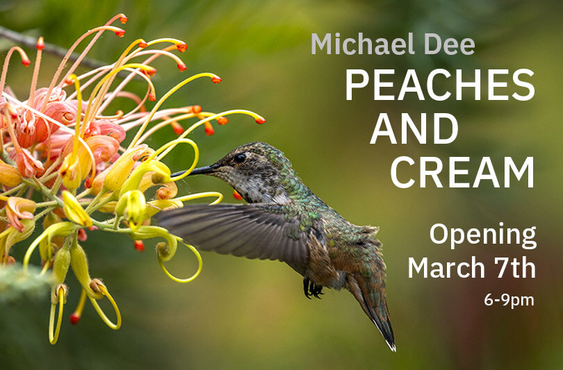 michael dee - photographer peaches and cream show at woodbury university nan rae gallery March 7-28 2025